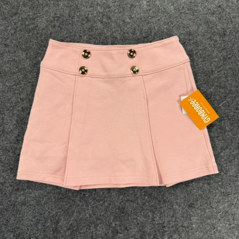 Gymboree Baby Toddler Girls Fuzzy Pink Pleated Skirt with Built In Shorts 2T NWT